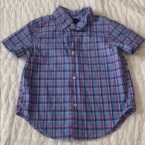 Ralph Lauren Toddler boy short sleeve button down
